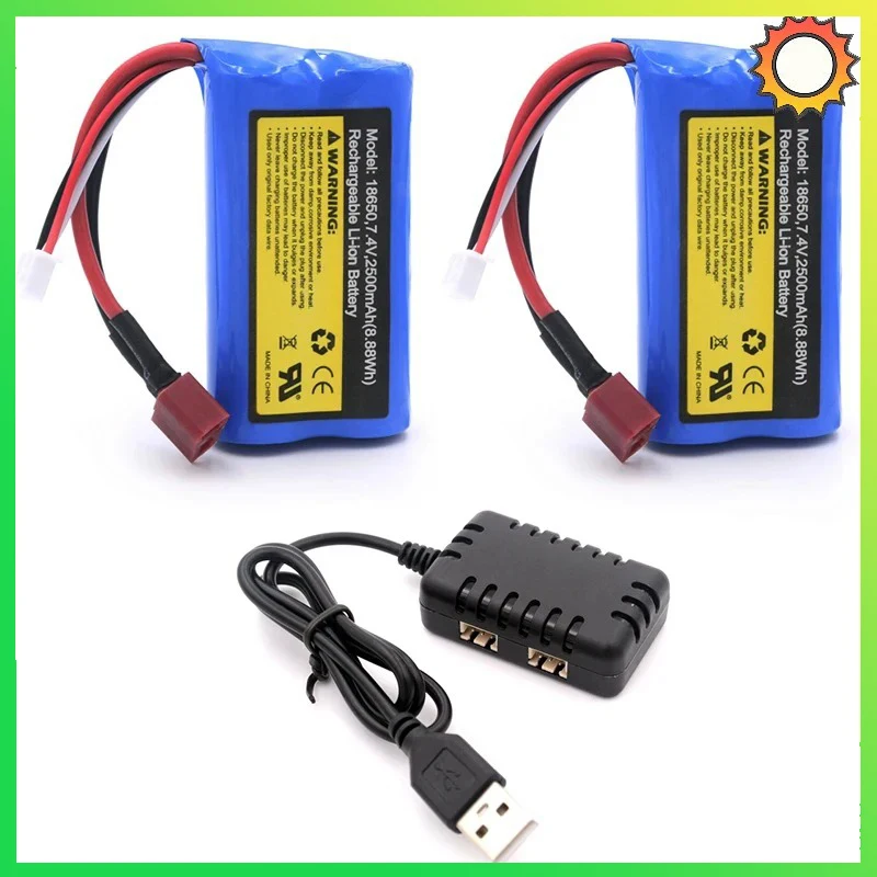 7.4V 2500mAh  Li-ion battery for SCY-16101 SCY-16102 SCY-16103 SCY-16201 SCY-16301 SCY-16302 SCY-16303 RC truck spare parts