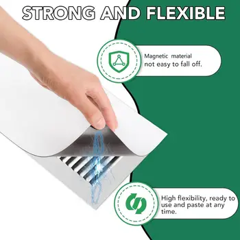 ESHANG 3ks silné magnetické kryty větracích otvorů, kryty větracích otvorů pro domácí podlahové standardní vzduchové registry, 5,5 × 12 palců 6 nejlepší prodej magnetický kryt větracího otvoru - №3