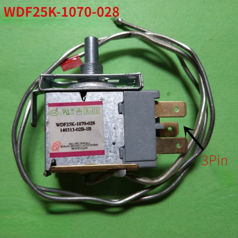 WDF25K-1070-028 original refrigerator thermostat middle screw installation method thermostat copper insert