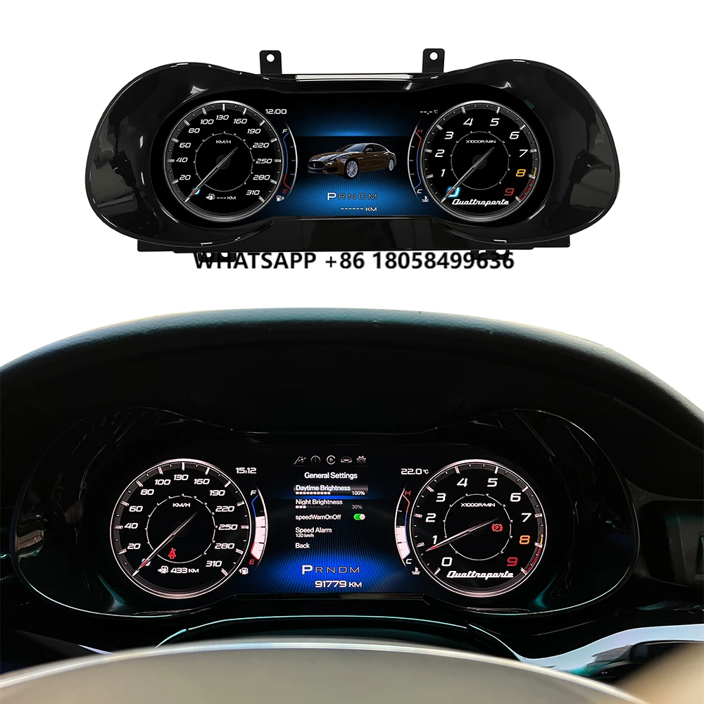 

12.3 ''Car Digital Dash for Quattroporte Digital Instruments Auto Meter Speedometer LCD Dashboard Instrument