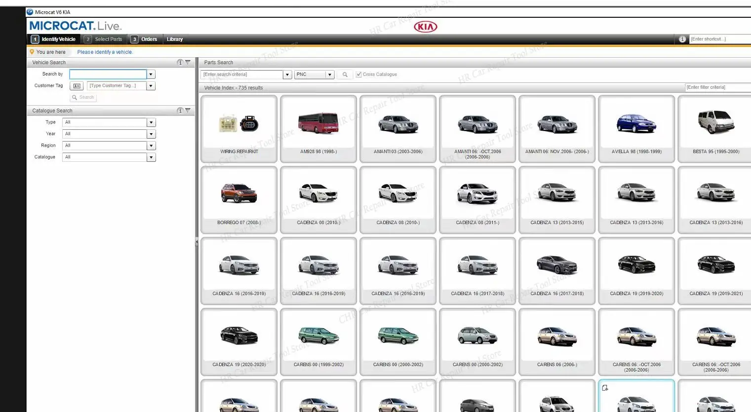 2025.01 For KIA EPC Microcat Live EPC parts and accessories for For KIA V6 Part Catalog cars buses trucks