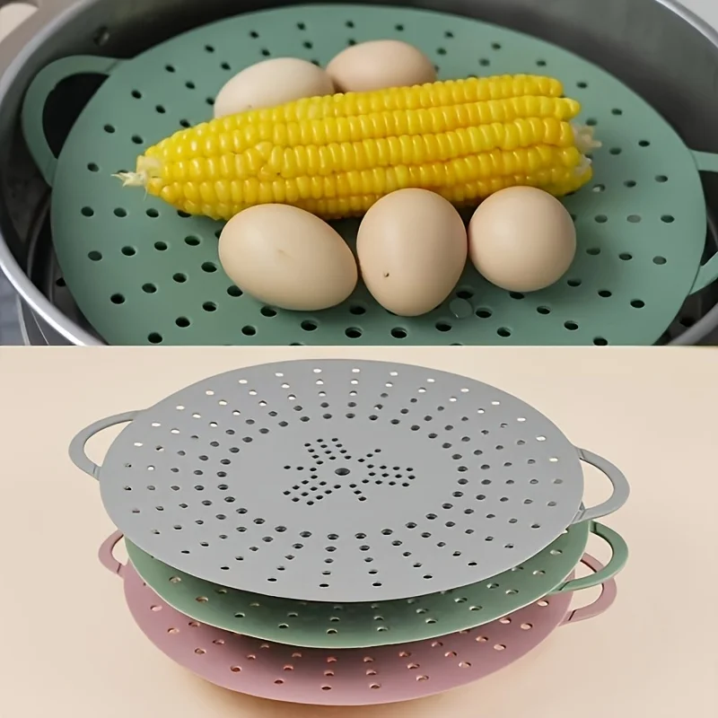 1pc Random Color Non Stick Steamer - Steamer Board with Open Grid Design, Suitable for Kitchens