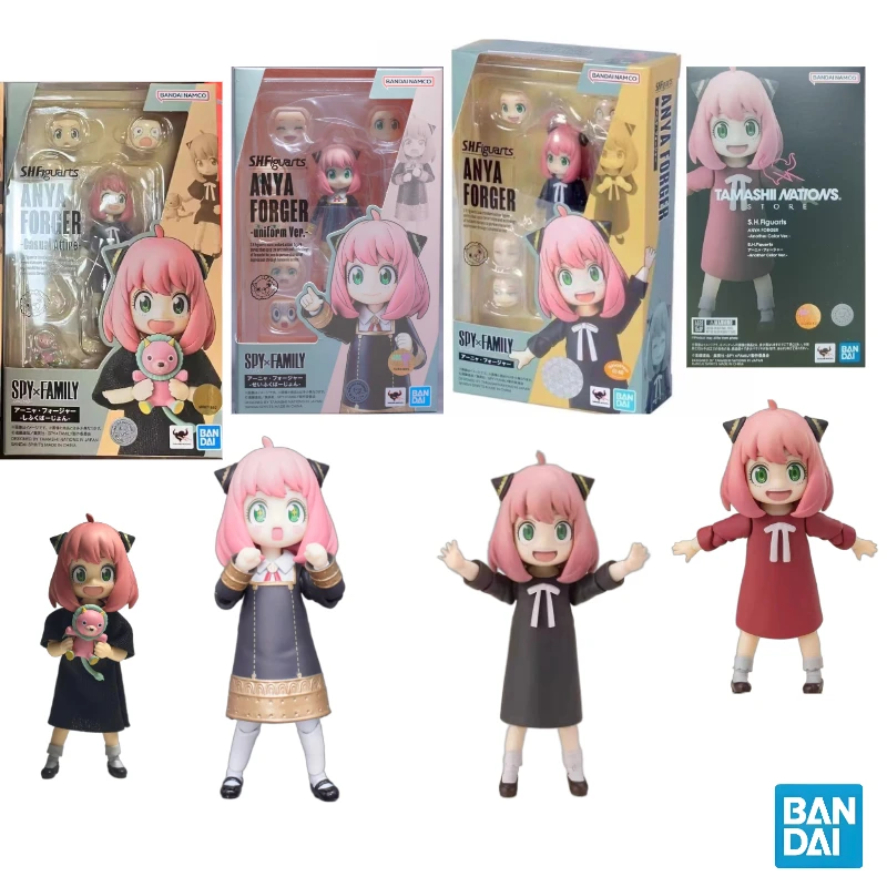 

В наличии: Коллекционная подвижная кукла Bandai TNT SHF SPY FAMILY Аня Фолгер в домашней одежде и школьной форме, красная, размер SM.