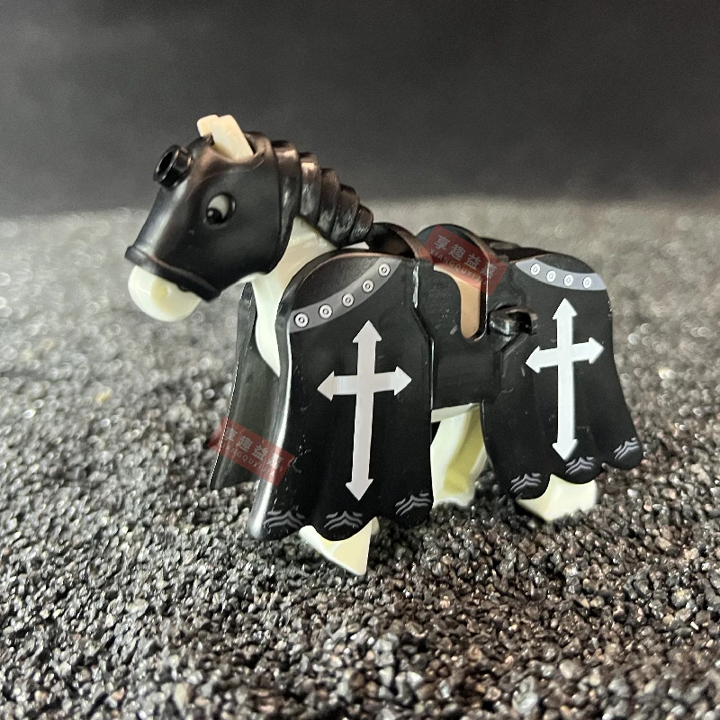 Medieval Crusades Compatible Animals Building Blocks for Children mount horses Model Building Blocks Bricks Kids Toys