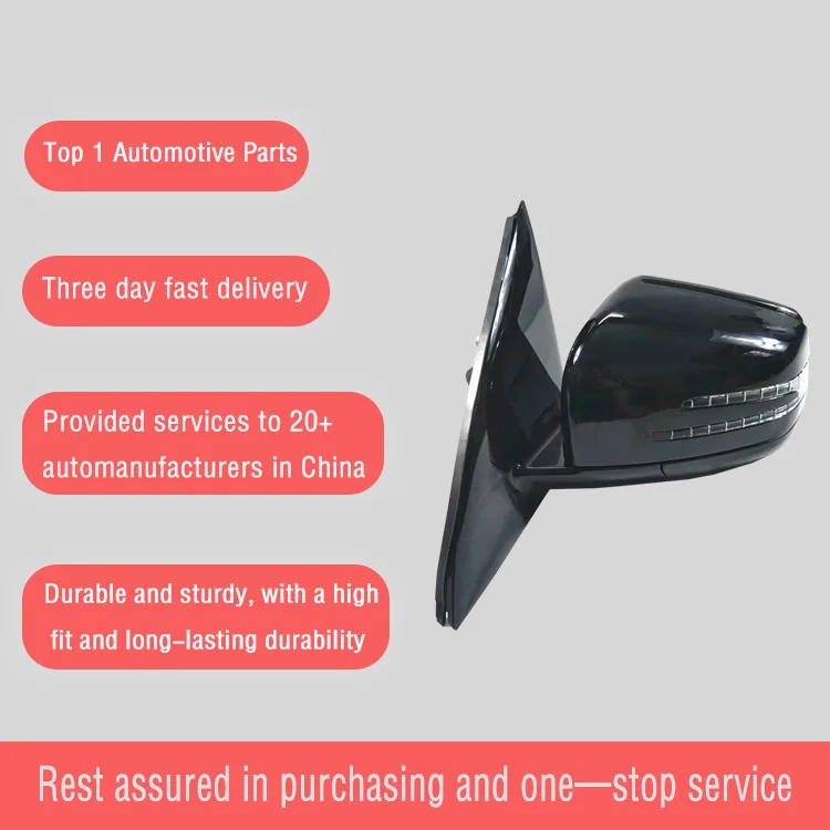 For Mercedes Benz R Class W251 Rearview Mirror  ABS Safety Material Fits 2010-2017 R300 R320 R350 R400 R500 Years Right
