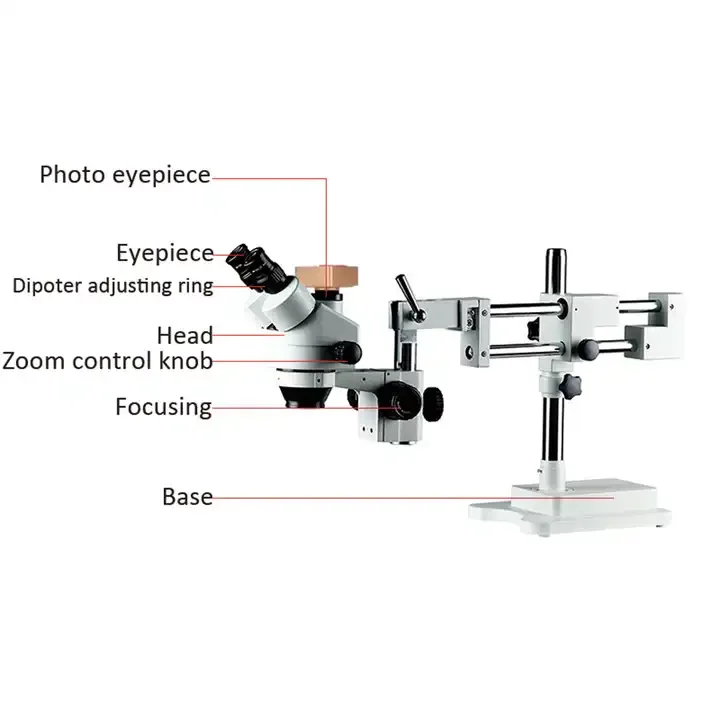 Mobile Phone Maintenance Digital Electronic Stereo Camera Binocular 7X-45X Microscope Zoom Optical Glass Lens Microscope
