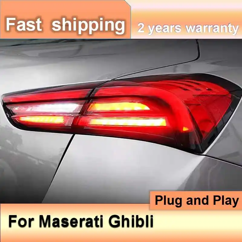 Car Accessories for Maserati Ghibli Tail Lamp 2013-2017 Ghibli Tail Lights DRL Fog Brake Turn Signal Reversing