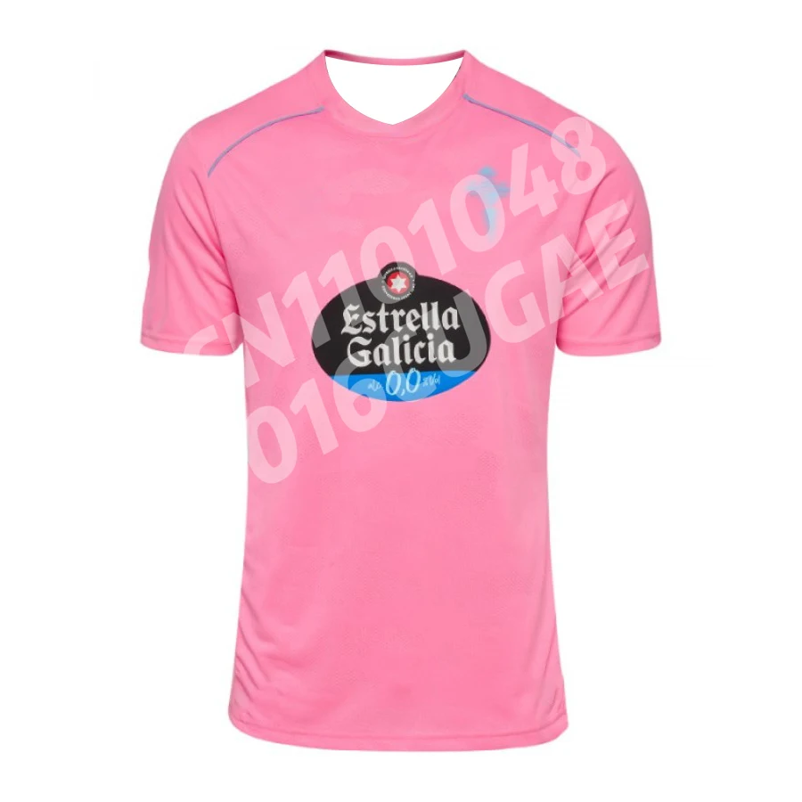 2025-26 سيلتا فيجو جيرسي كرة القدم قصيرة الأكمام ثلاثية الأبعاد تنفس الكبار الاطفال التدريب الرياضي التجفيف السريع نادي كرة القدم بلايز عادية