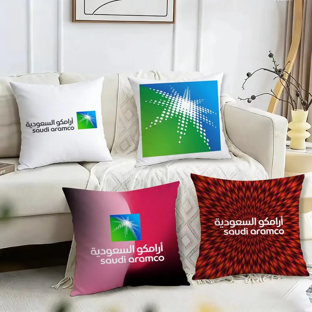 

Двусторонний плюшевый чехол на подушку Saudi Aramco — для автомобиля, дивана, спальни, идеально подходит в подарок.