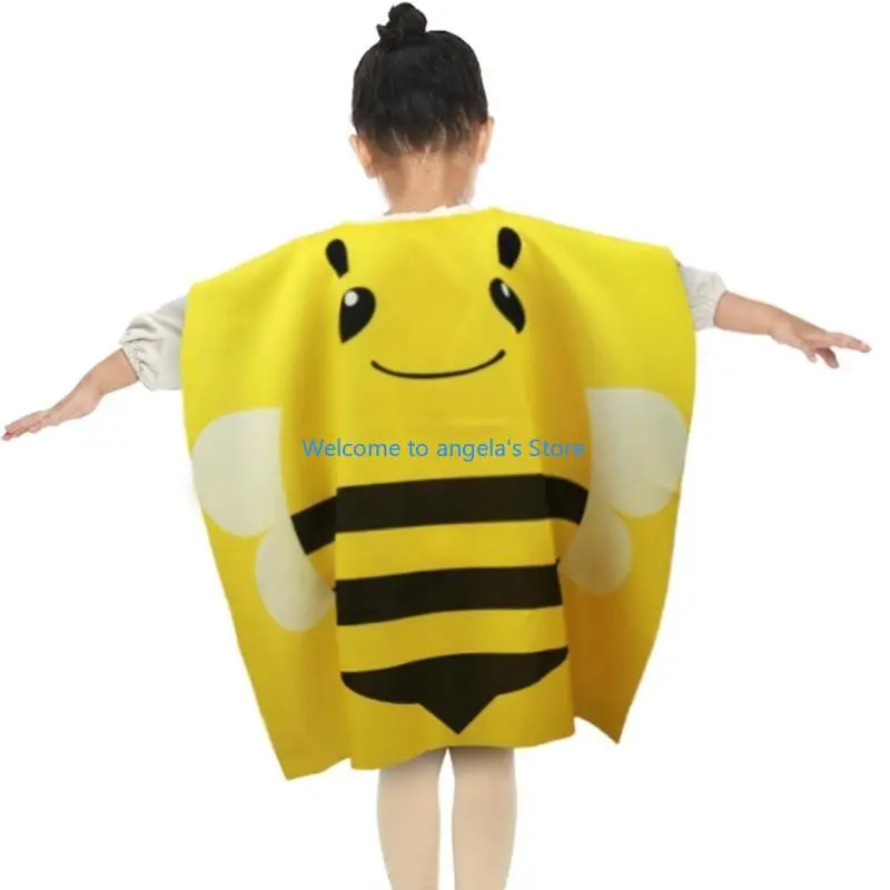 X4YC Disfraz Mariquitas y Abejas, Conjunto Capas y máscara para niños para Fiesta Halloween