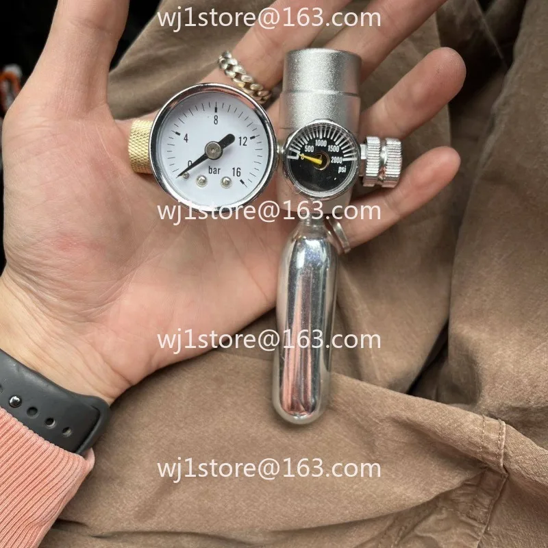 Pneumatic Coffee Machine Air Egg Valve Dual Gauge Output Pressure Controllable Pre-soaking