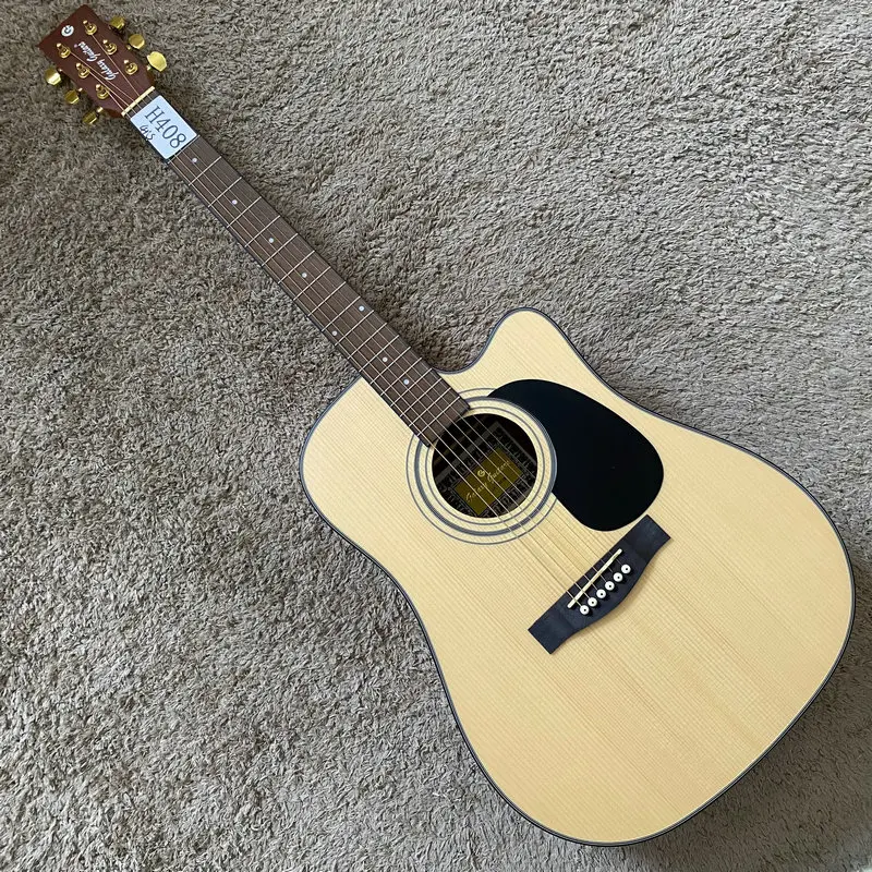 

H408 Genuine&Orignal Galaxy Guitar Produced in China 41'Natural Solid Top Acoustic Guitar Spruce with Mahogany New