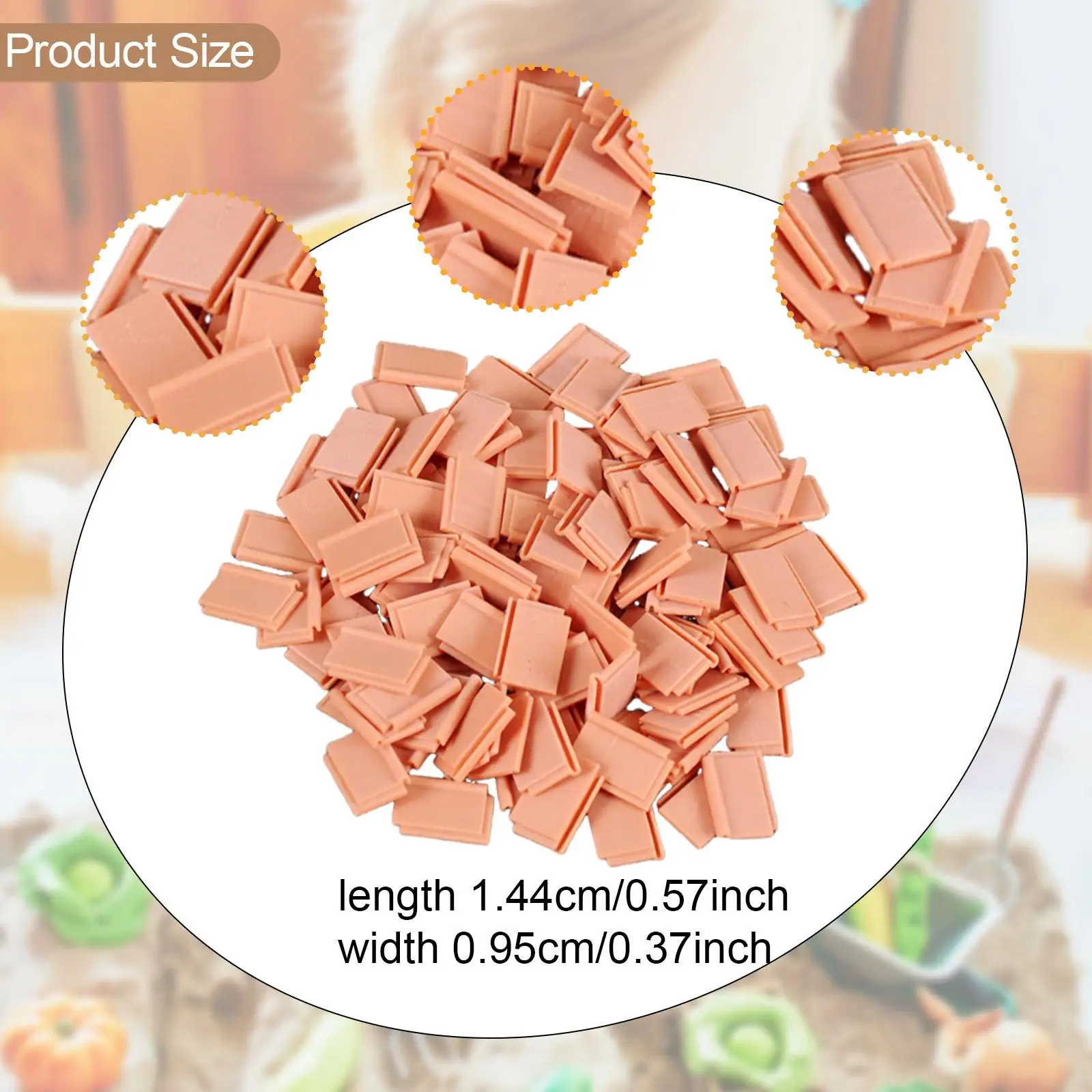 108-delige miniatuur dakpannen baksteen tegels doe-het-zelf benodigdheden poppenhuizen simulatie rekwisieten veelzijdige montage micro landschap decor