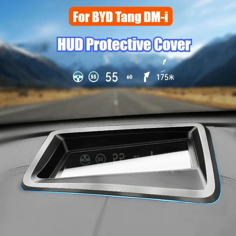 

Для BYD Tang DM-i 2021 2022 2023 2024, автомобильный HUD-дисплей, защитная крышка, защитная рамка для дисплея, устойчивая к царапинам