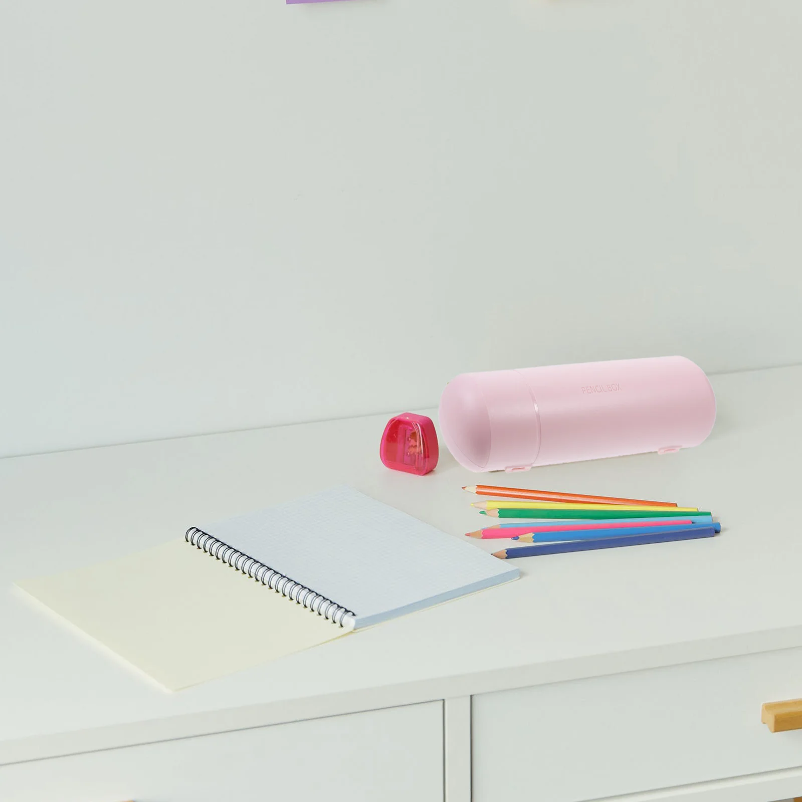 

Double Layer Student Pen Plastic Storage Organizer Stationery Supplies Portable Hard Box With Lid Multi-Function Case For