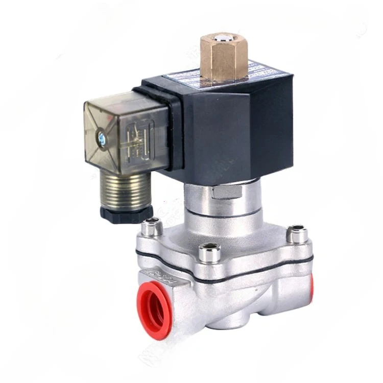 

Hot Sales 2S160-15 1/2'' 2 Way Normally Open IP65 Stainless Steel Solenoid Valve For Water Air Oil 12V 24V DC 110V 220V AC