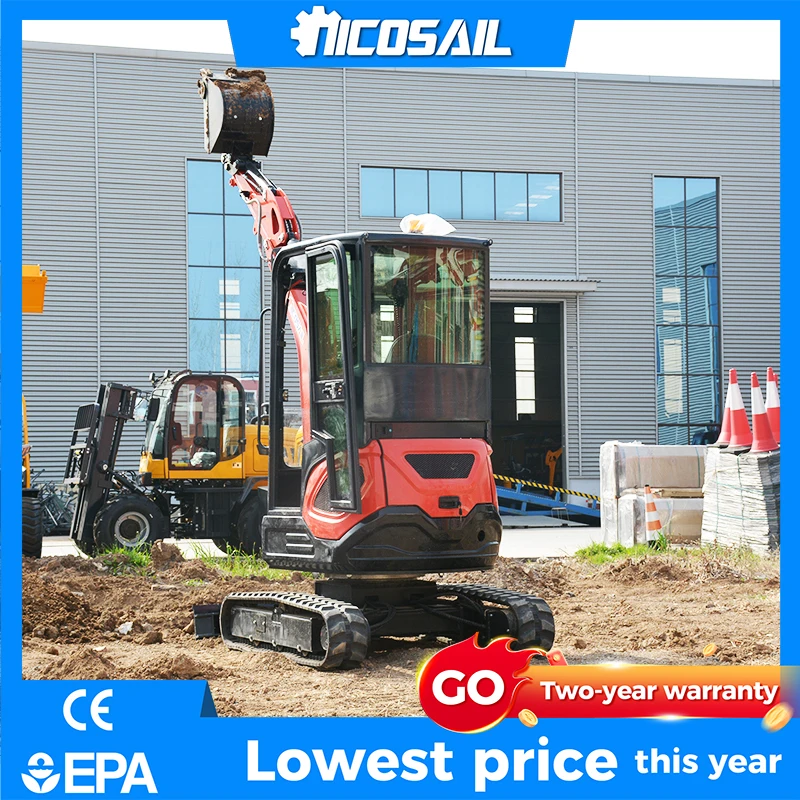 

Construction Mini Excavator NICOSAIL OKW25U 2.5 Ton Small Digger CE EPA Customizable Hydraulic for Southeast Asia