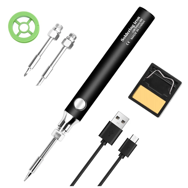 

Cordless Soldering Iron Kit Metal Portable Cordless Soldering Iron With 3PCS Soldering Tips Soldering Iron