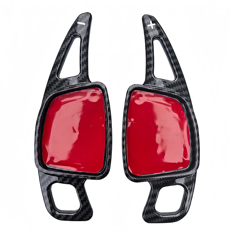 ألياف الكربون طباعة عجلة القيادة مجداف شيفتر تمديد لأودي 2019 + A1 A6(C8) A7 A8 S6 S7 2020 + A4/S4 B9 S8 S4,2021 + A3 8Y #5