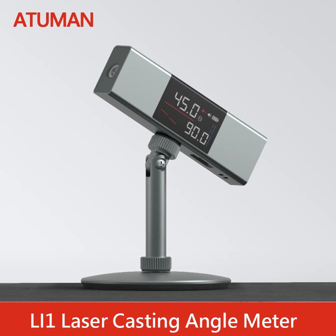 Original DUKA LI1 Laser Protractor Digital Inclinometer Angle Measure 2 in 1 Laser Level Ruler Type-C Charging Laser Measurement