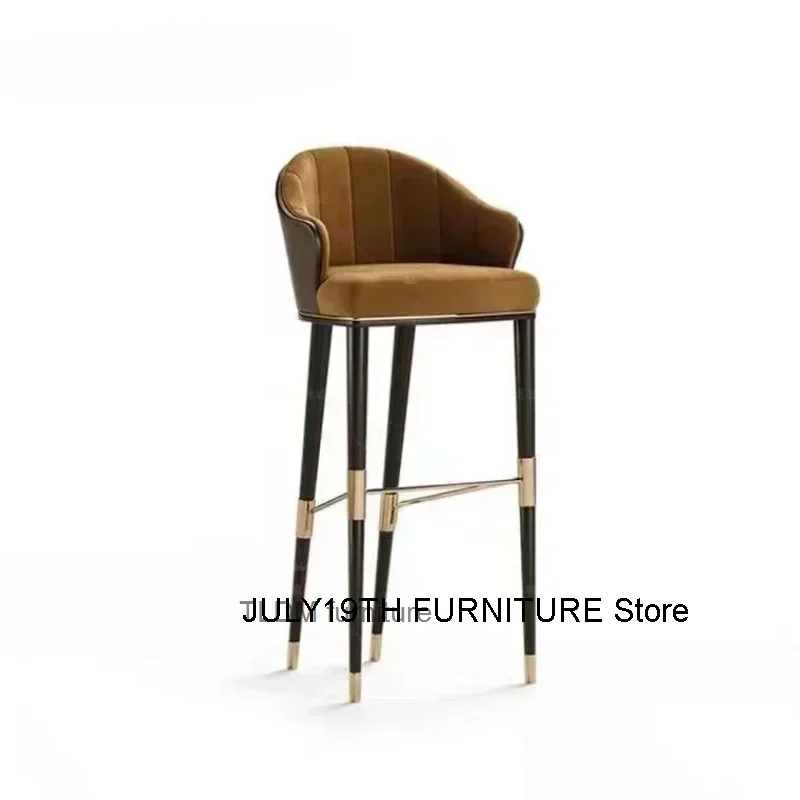 Nordic Bar Chair Luxury Design Chair Modern Ergonomic Bar Chair Kitchen Living Room High Barkrukken Furniture SR50BC