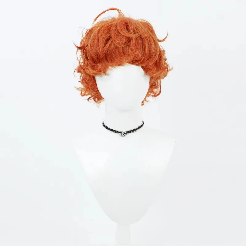 Panty & Stocking with Garterbelt Brief cosplay wig small curls orange red Halloween gift