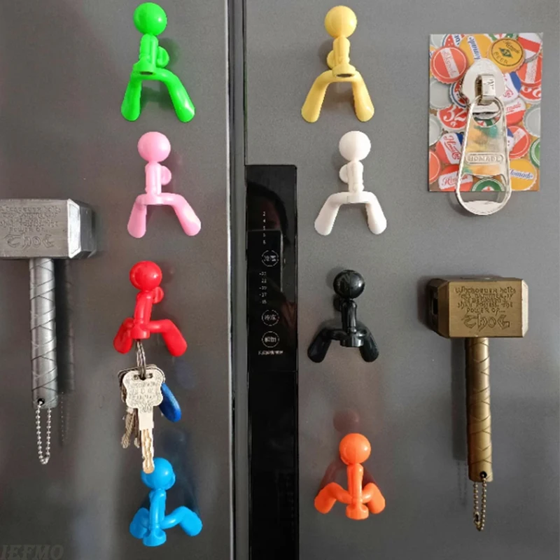 Crochet magnétique pour réfrigérateur, crochet magnétique puissant, crochet de rangement de cuisine, crochet antidérapant porteur, crochets muraux essentiels pour la maison, cintre pour clés
