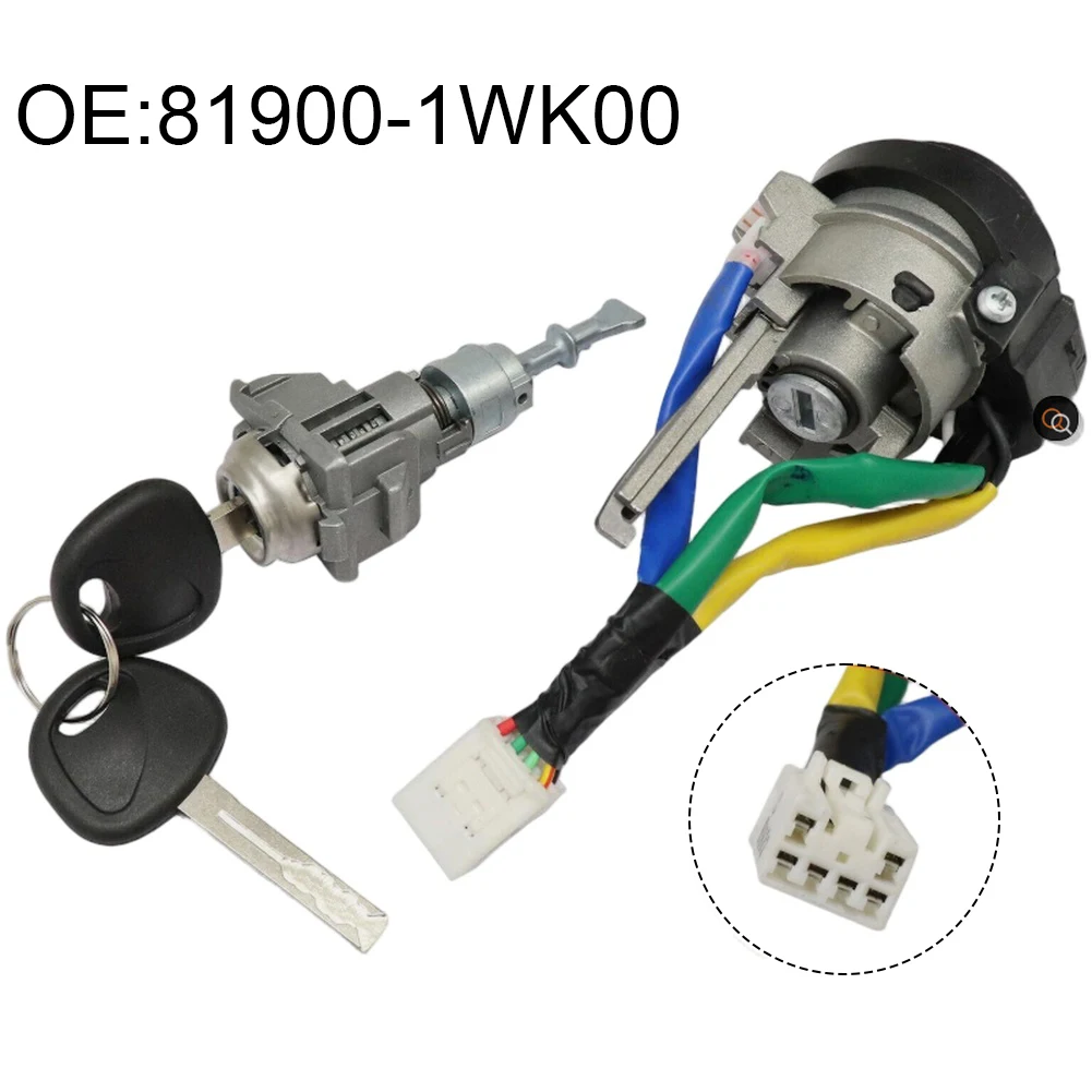 Locking System Parts Ignition Lock Cylinder Direct Installation Includes Two Keys Reliable Materials Vehicle Lock Replacement