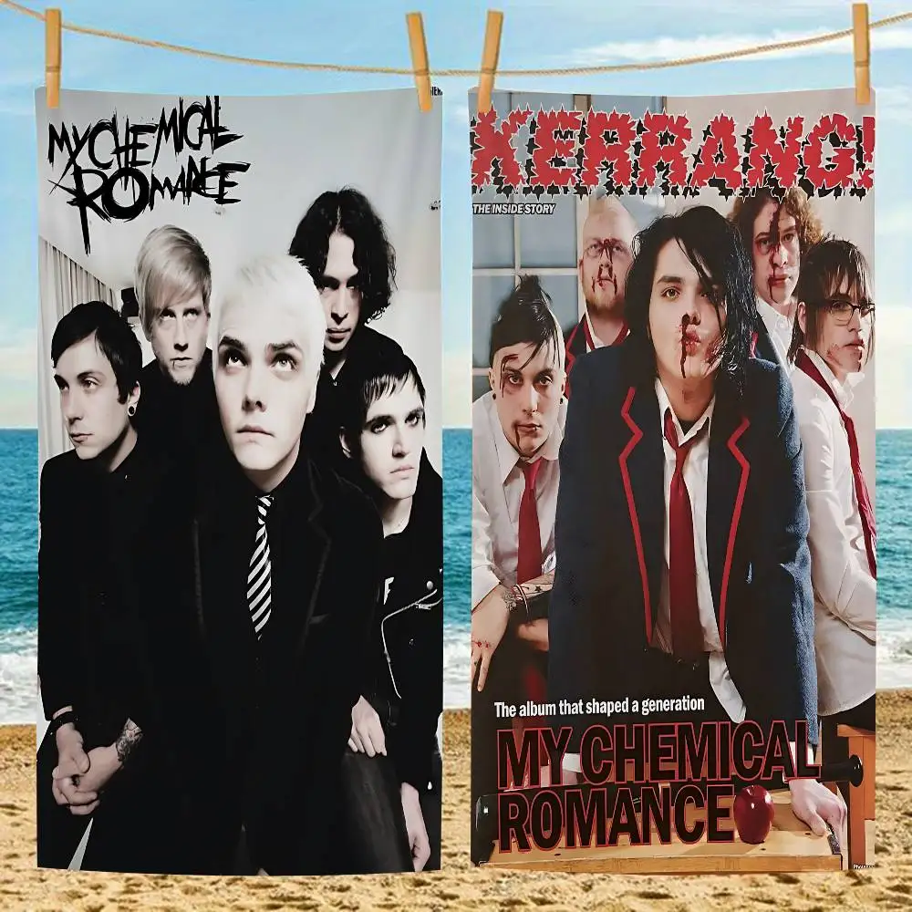 Emo Band My Chemical Romance Rock Band Big Microfiber Beach Towels Quick Dry Towel Sand Beach Towels Pool Towel