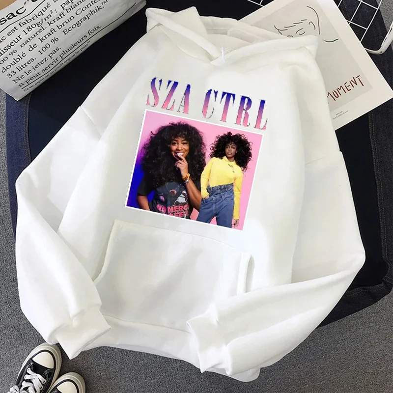 كنزة صوفية مطبوعة للأيام الجيدة من SZA ، كنزات بغطاء رأس بجولة حفلات موسيقية ، كنزة صوفية جمالية عتيقة بأكمام طويلة ، كنزة صوفية للشارع ، رجال ونساء ، خريف