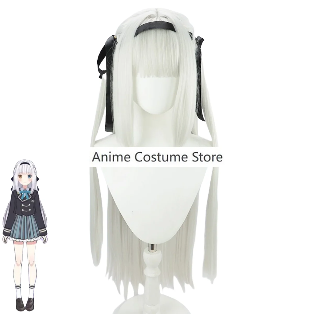 Костюм для косплея Kagura Mea из аниме «Виртуальный ютрубер», японская и южнокорейская школьная форма Jk, парик, Женский кавайный костюм