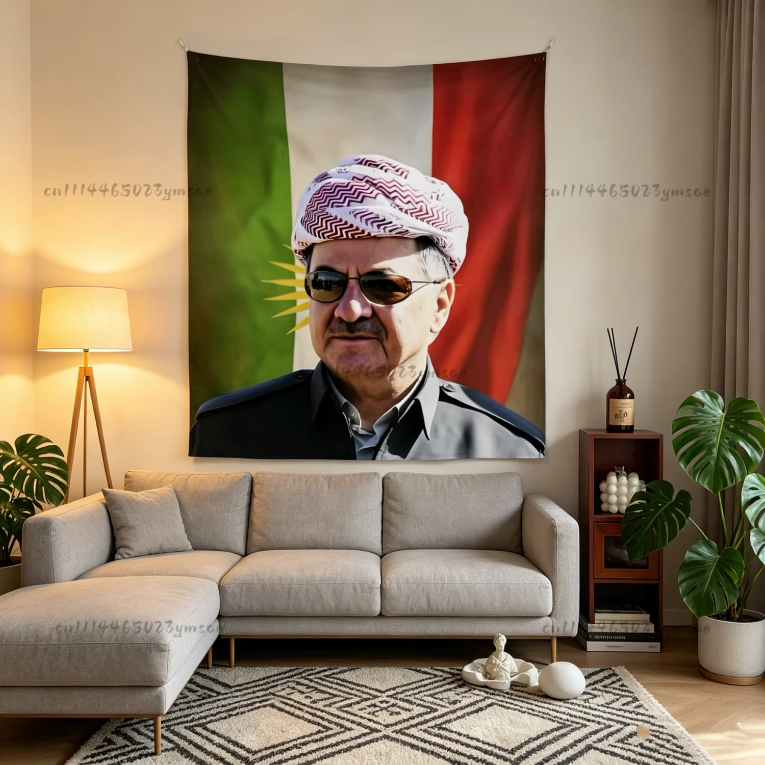 Aesthetic Tapestry K-Kurdistan Pattern M-MuhammadS Clear HD Flags Headboard Bedroom Background Cloth Wall Art Banners Home Decor
