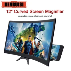 Newest 12 Inch Screen Magnifier HD Phone Holder Screen Amplifier Video Phone Amplifier Screen Phone Projector for All Smartphone