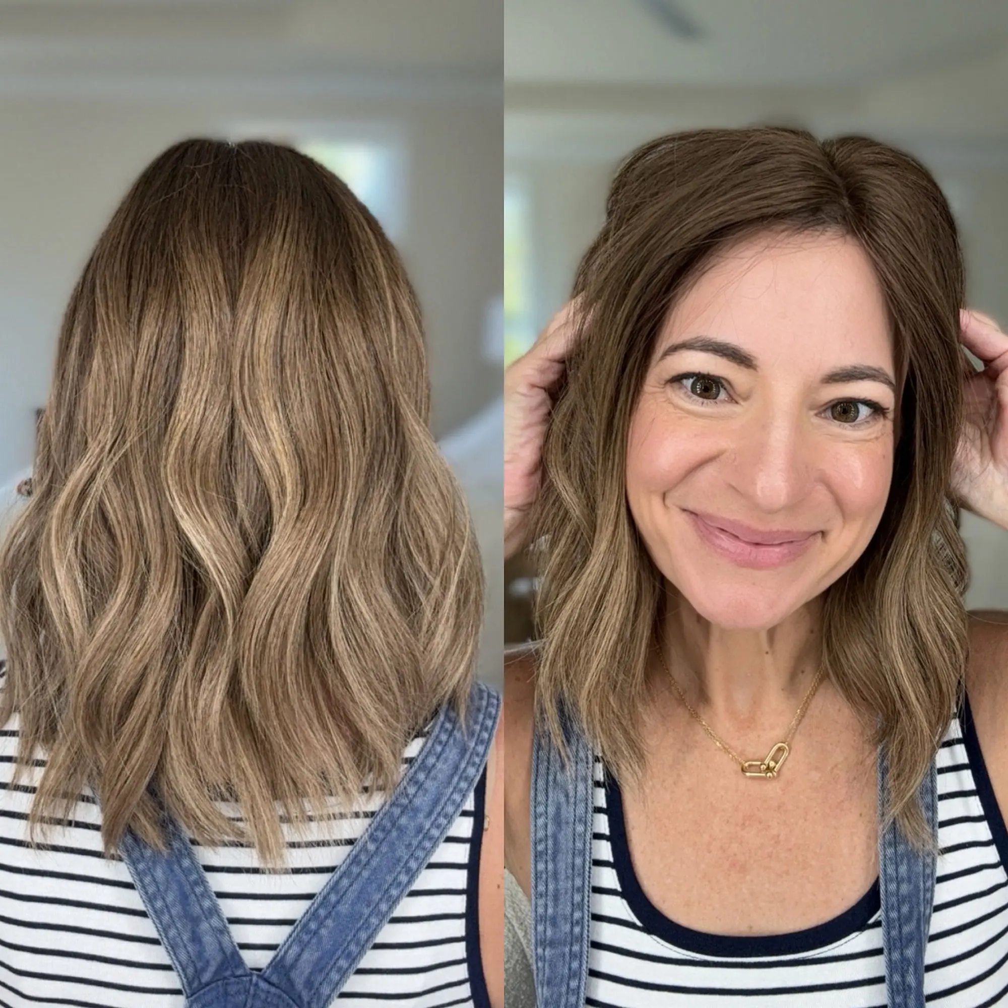 

Ombre Карамельно-коричневый Синтетические кружевные фронтальные парики Плечо Натуральная волна Высокое качество Парик Futura Оригинальные заводские дешевые парики Ежедневно