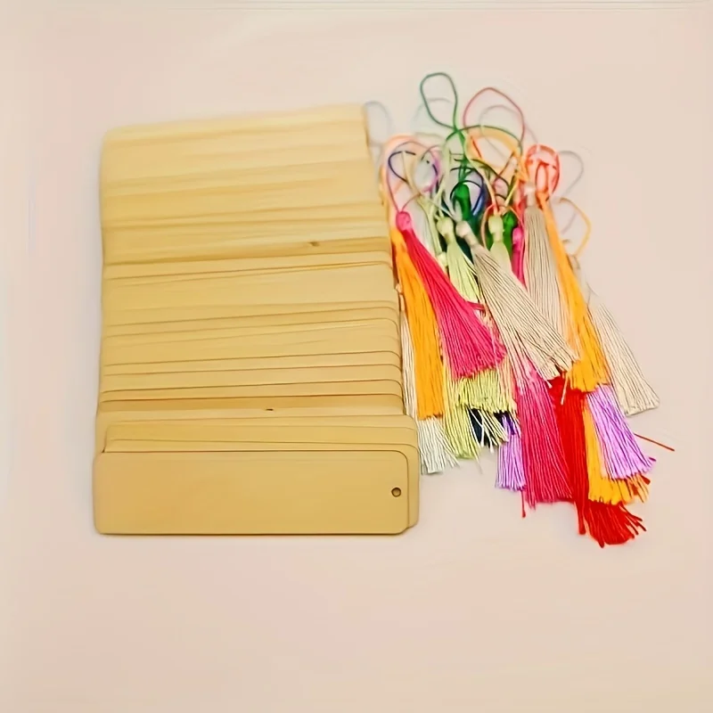 

Деревянные закладки с лазерной резкой - пустые квадратные деревянные бирки, подвески, принадлежности для рукоделия ручной работы для проектов DIY