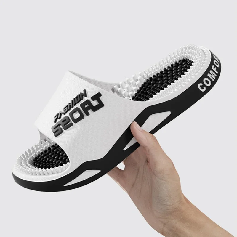 

New Men Slippers Massage Slipper Summer Flats Fashion Flip Flops Outdoor Sandals Women Slides Non-Slip Couples Casual Home Shoes