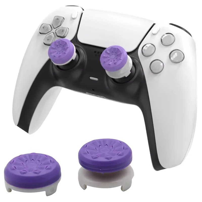 2 Peças de Protetores de Silicone para Controles de PS4/PS5, Capas Extensoras para Joysticks, Kit de Acessórios