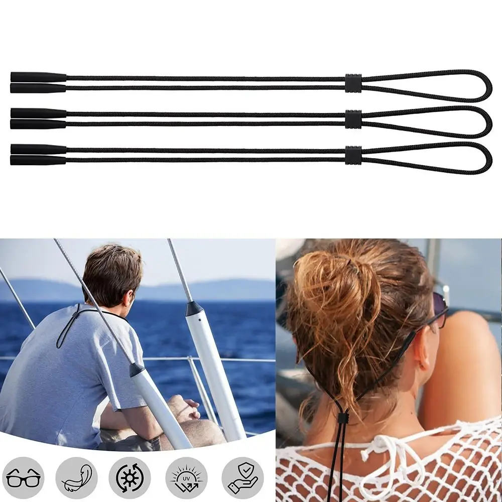 

1/3Pcs Neck Cord Adjustable Eyewear Rope String Holder Sports Glasses Strap Silicone Scalable Anti-Slip Strings Glasses Rope