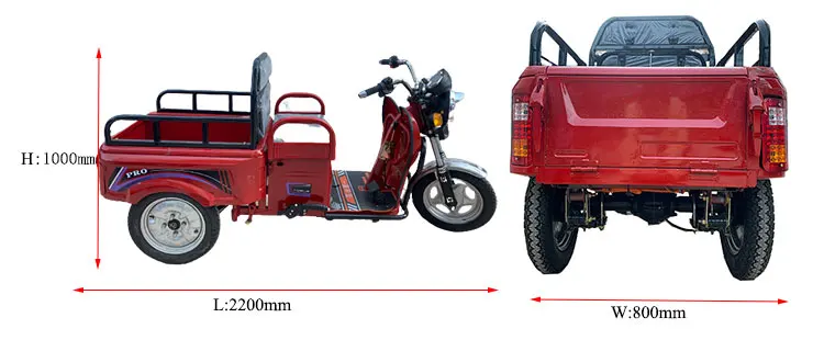 Cargo Electric  tricycle Manufacturer Customization new model Mini Electric cargo tricycle for sale