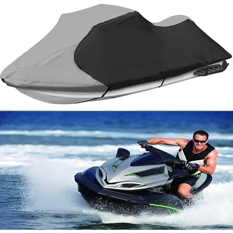 Jetski Boat Cover 600D Waterproof Uv Protection Oxford Cloth Cover for Motorboat V-boat Speedboat Yacht Outdoor Dustproof