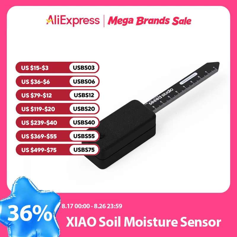XIAO ESP32 C6 Sensor de umidade do solo Seeed Studio, assistente doméstico nativo e integração ESPHome, monitoramento dinâmico para amantes de plantas