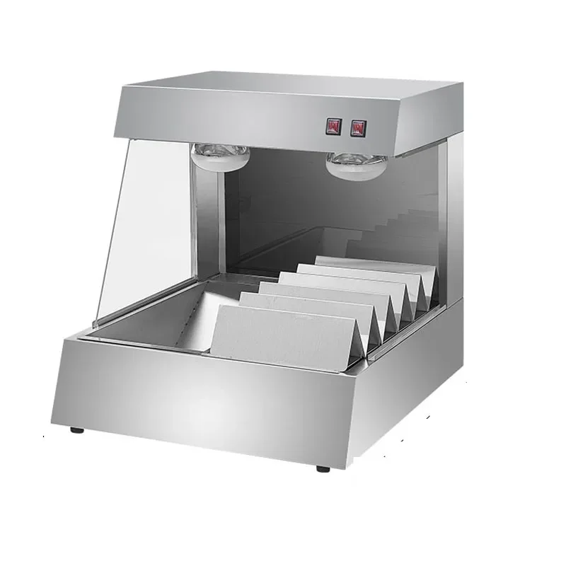 Desktop Potato Chip Workstation Display Insulation Cabinet Operating Console Potato Chip Machine Hamburger Shop Equipment