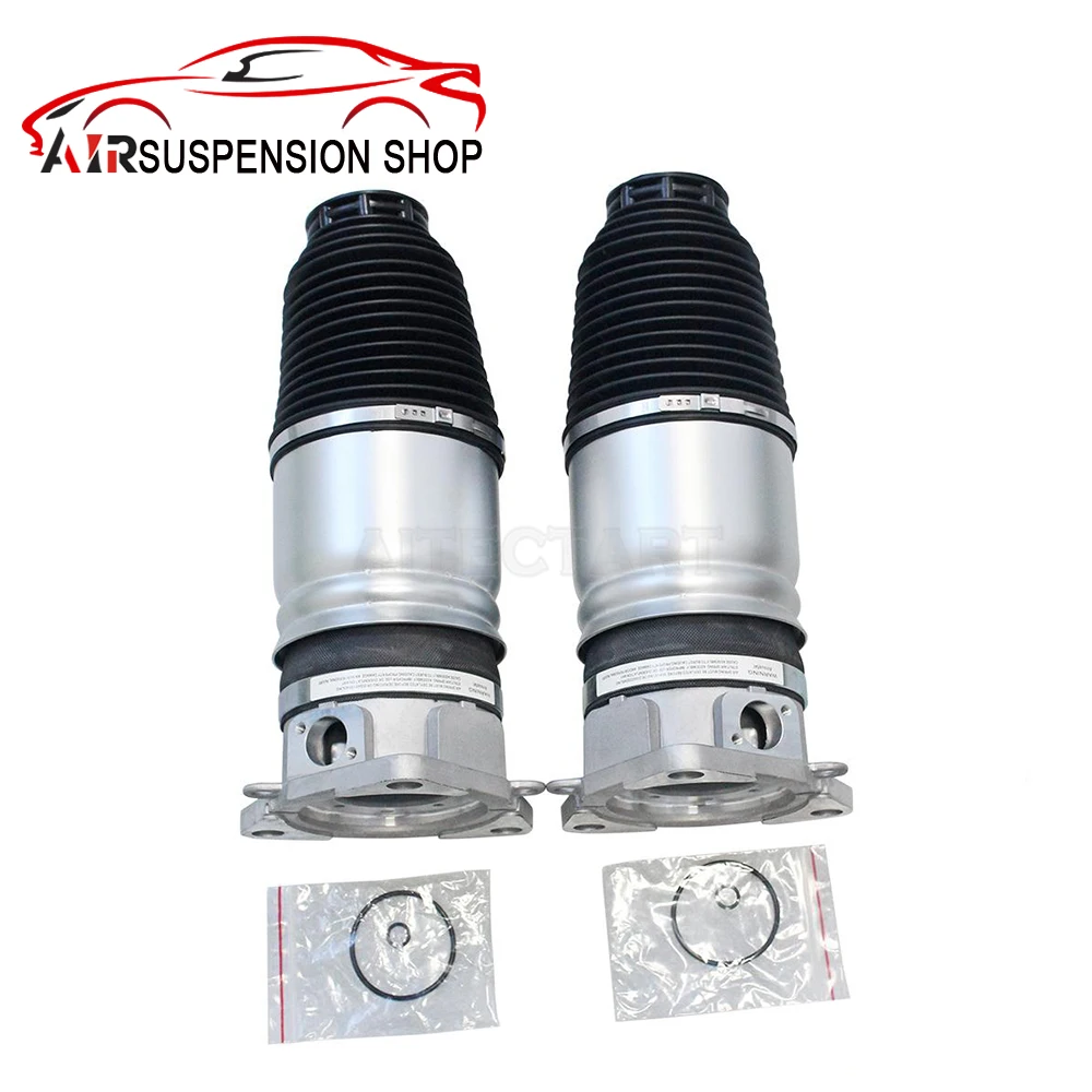 2PCS Rear Left + Right Air Suspension Spring Bags For Audi A8 D3 4E 2002 - 2011 4E0616001E 4E0616002F