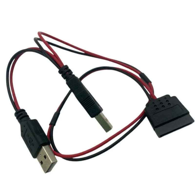 SATA to USB Cables Adapter 40cm USB 5V Male To 15Pin SATA Female Port Power Cable Adapter For 2.5inch SATA HDD SSD Power Cables