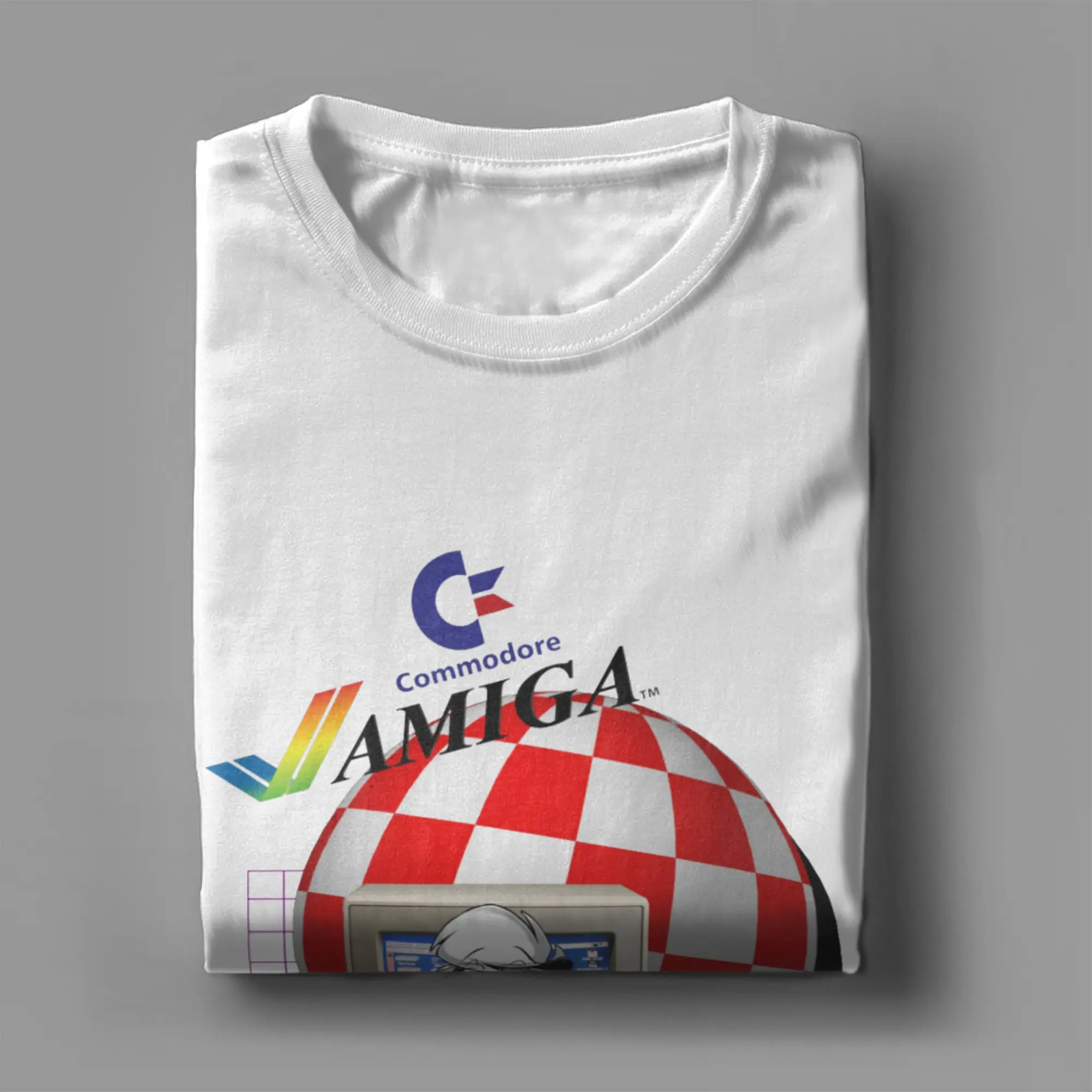 C64 أميغا تي شيرت للرجال النساء كومودور 64 ريترو الكمبيوتر المهوس الطالب الذي يذاكر كثيرا خمر القطن الخالص تيز الجولة الرقبة قصيرة الأكمام تي شيرت #4