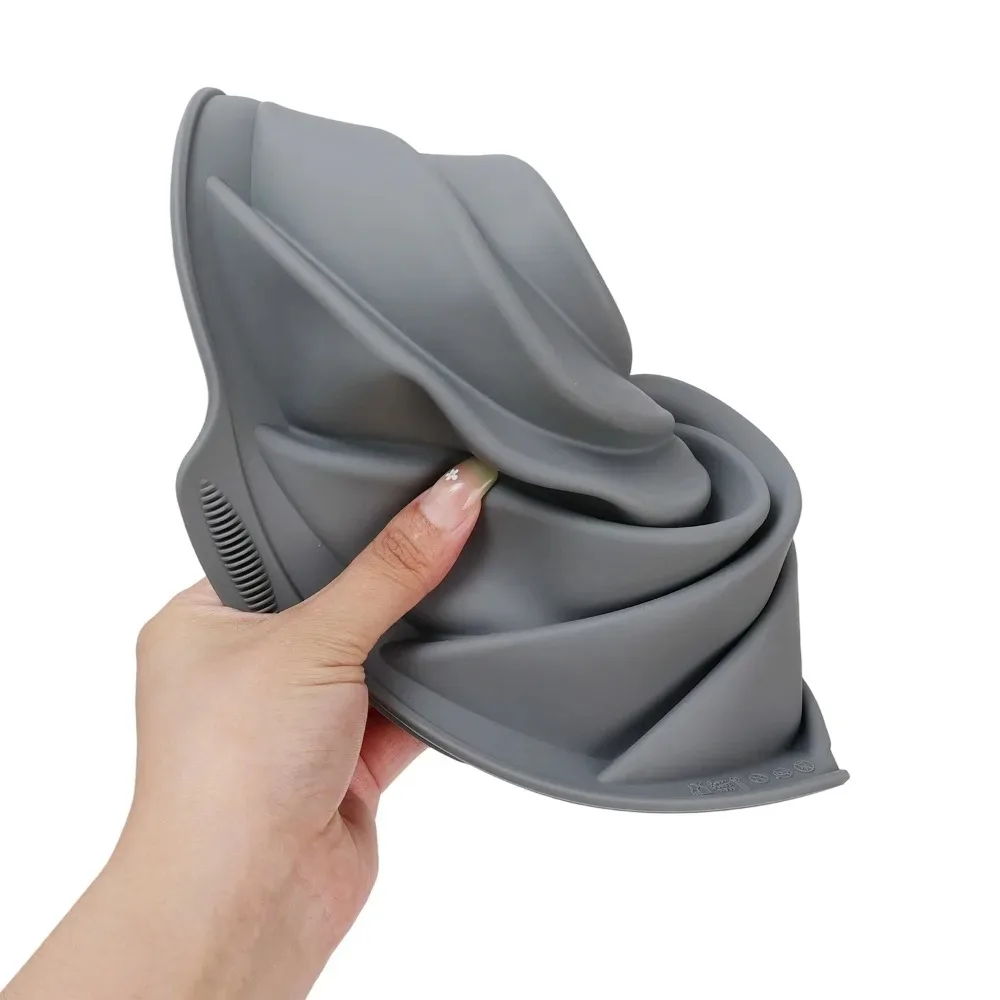 3D Silicone Pastry Mold Cyclone Cake Mold High Temperature Resistant Oven Baking Pan Cake Desserts Mold Non Stick Baking Tools - Image 6