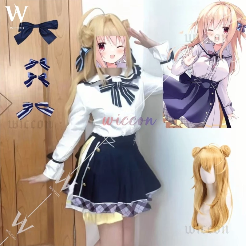 Game Hamidashi Creative Izumi Hiyori Cosplay Costume Adult Women Girls JK Skirt Suit Wig Halloween Uniform Outfit