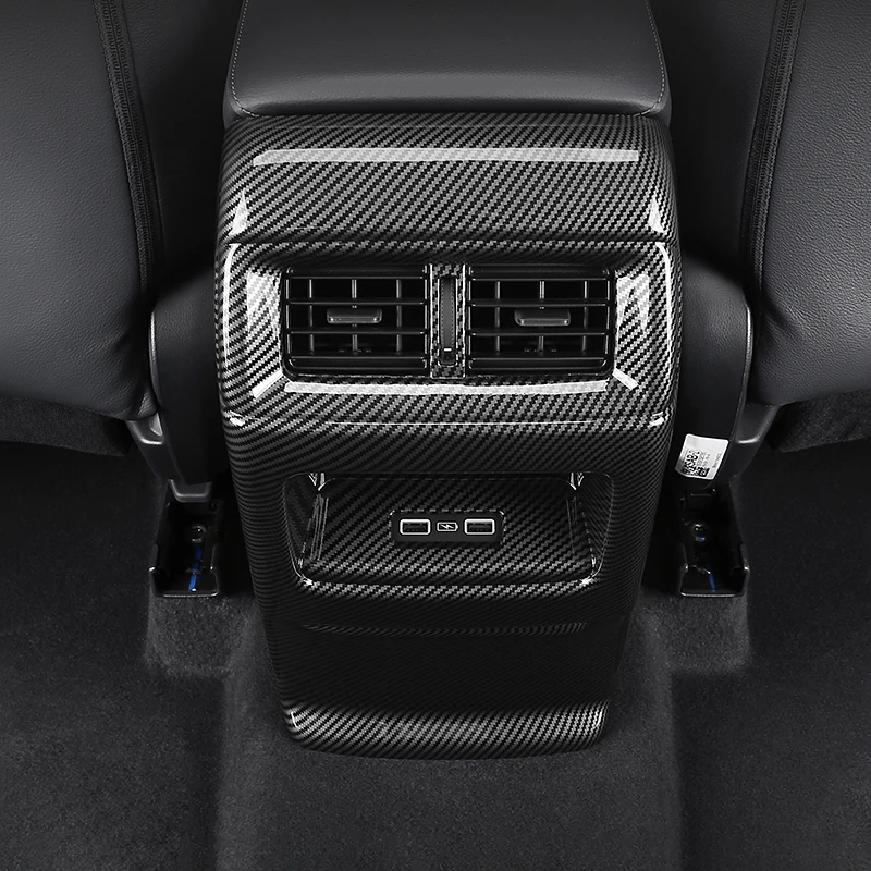 ABS Car Interior Rear Armrest Air Outlet Trim Panel Pad Anti Kick Cover Sticker For Honda CR-V CRV 6th Gen 2023 2024 2025 Hybrid view 6
