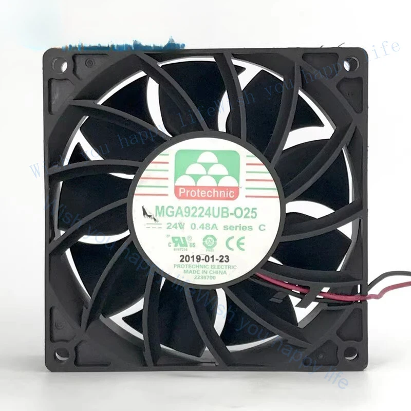 

Вентилятор охлаждения инвертора V+ FOR Protechnic MGA9224UB-O25 24В 0.48А 9СМ 2-проводной