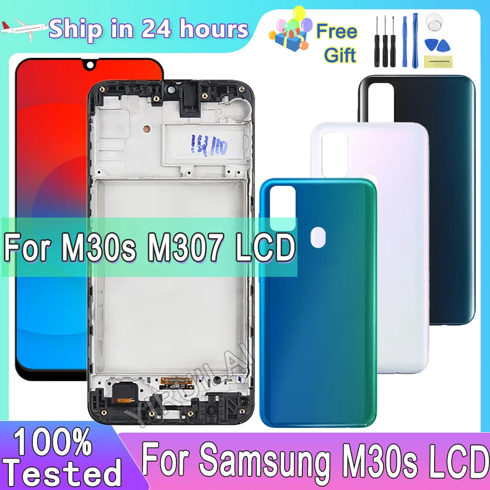 6,4 'TFT для M30S 2019, ЖК-дисплей для Samsung M30S M307 M307F, ЖК-дисплей, дигитайзер сенсорного экрана в сборе, сменный отдел